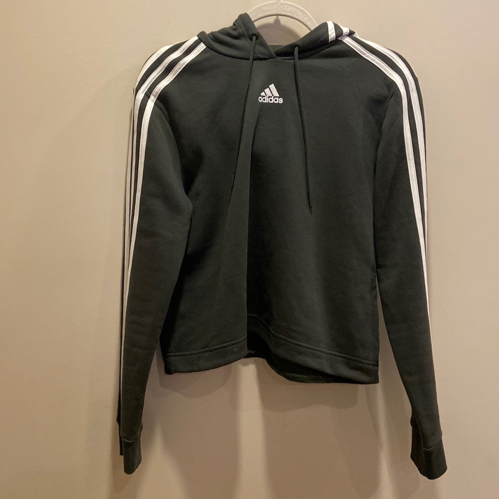 ADIDAS Essentials 3-Stripes Crop Hoodie